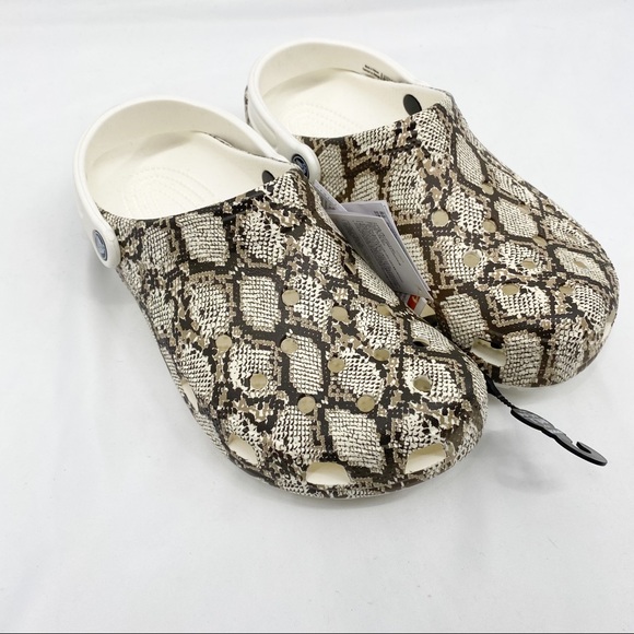 crocs adult classic snake print clog stores